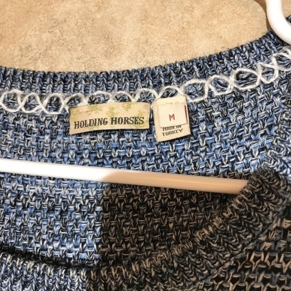 Anthropologie Holding Horses Fringe Knit Dress M - Picture 3 of 5